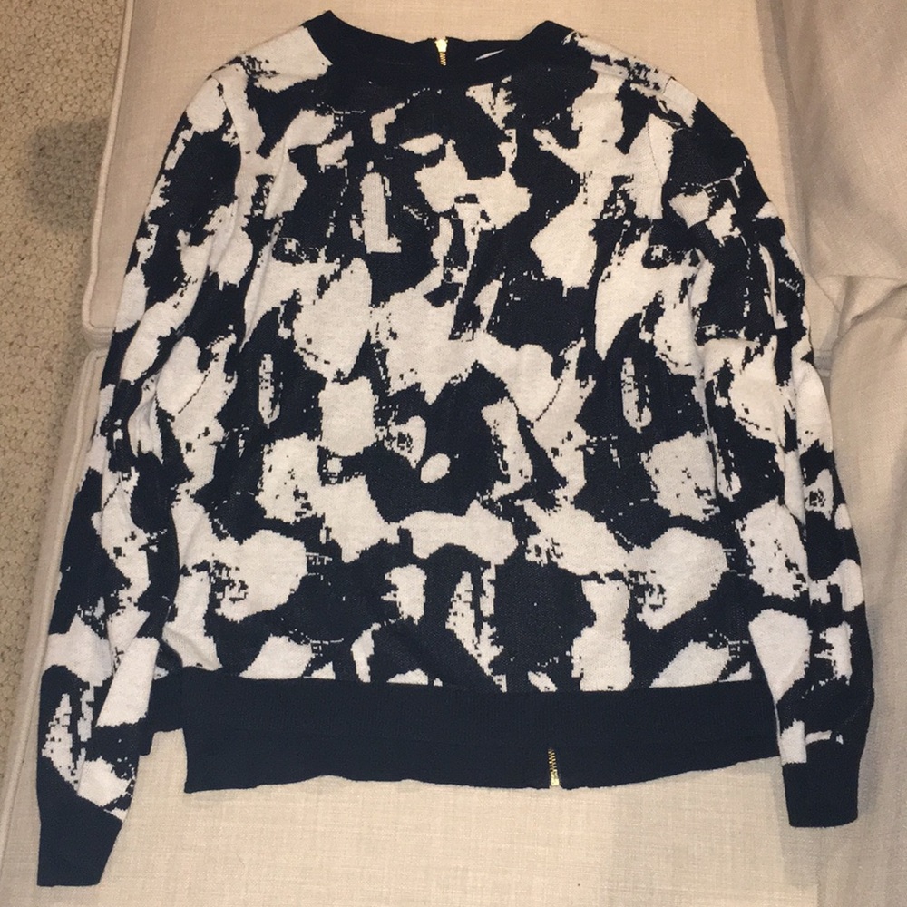 Black and white sweater